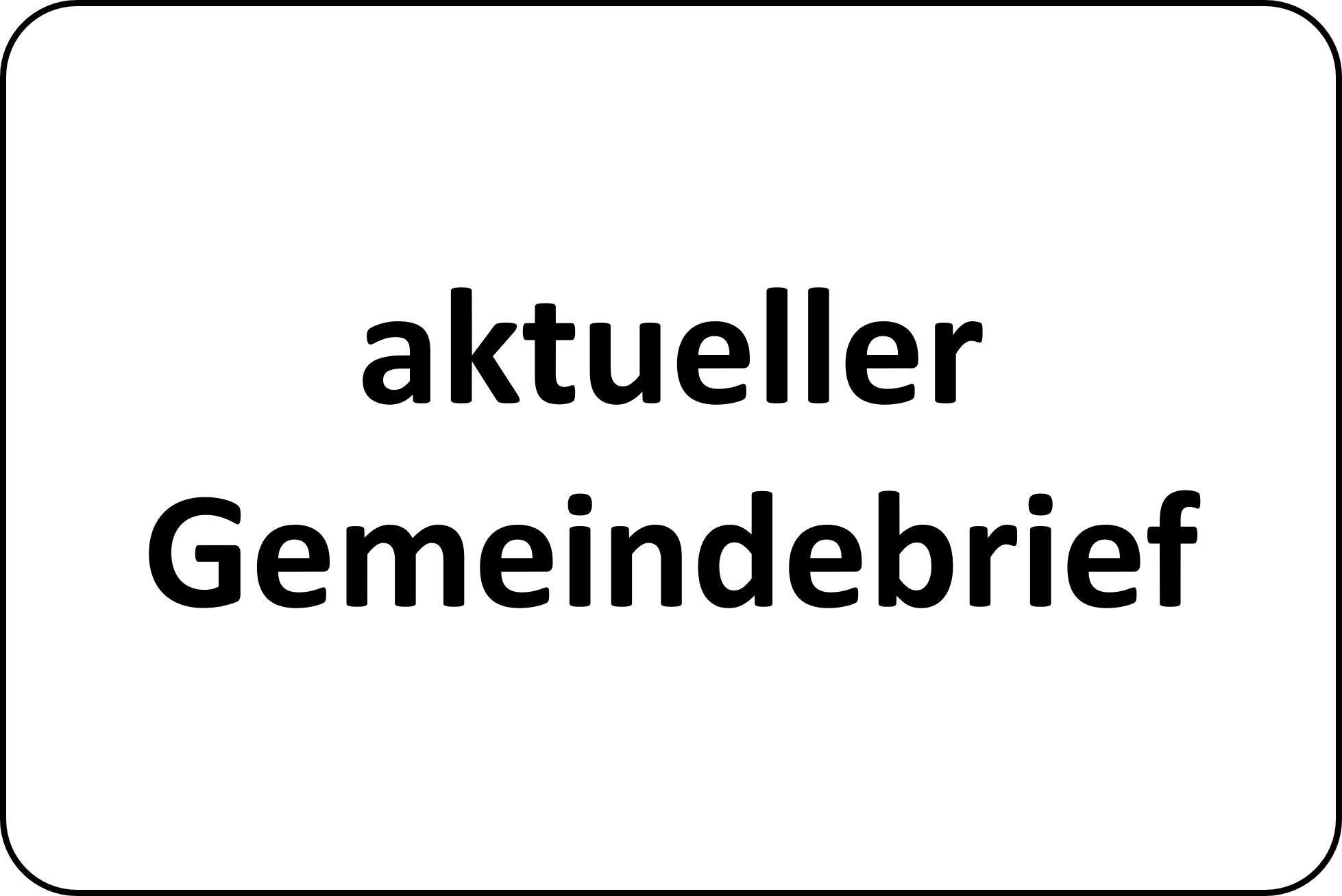 Aktueller Gemeindebrief