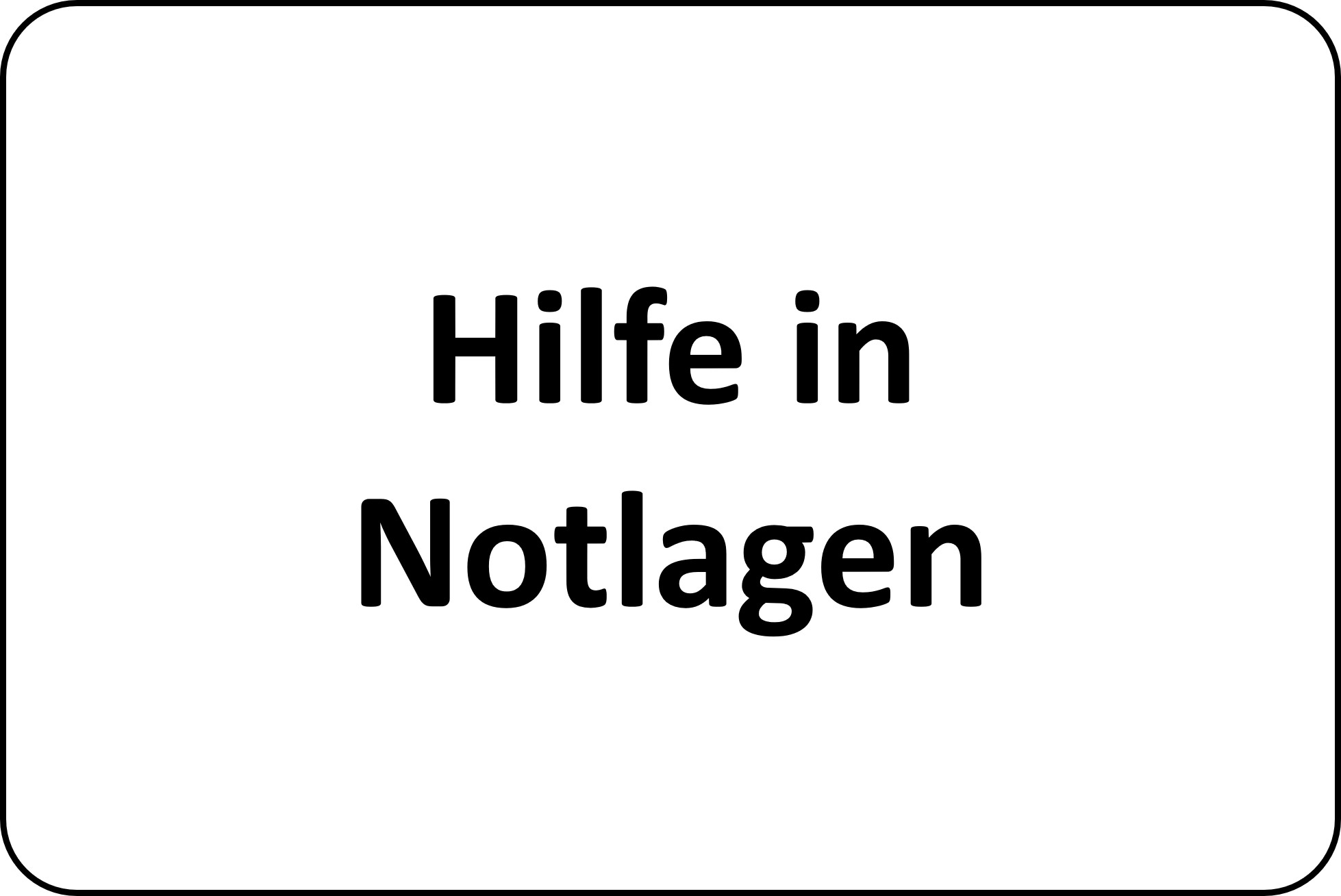 Hilfe in Notlagen