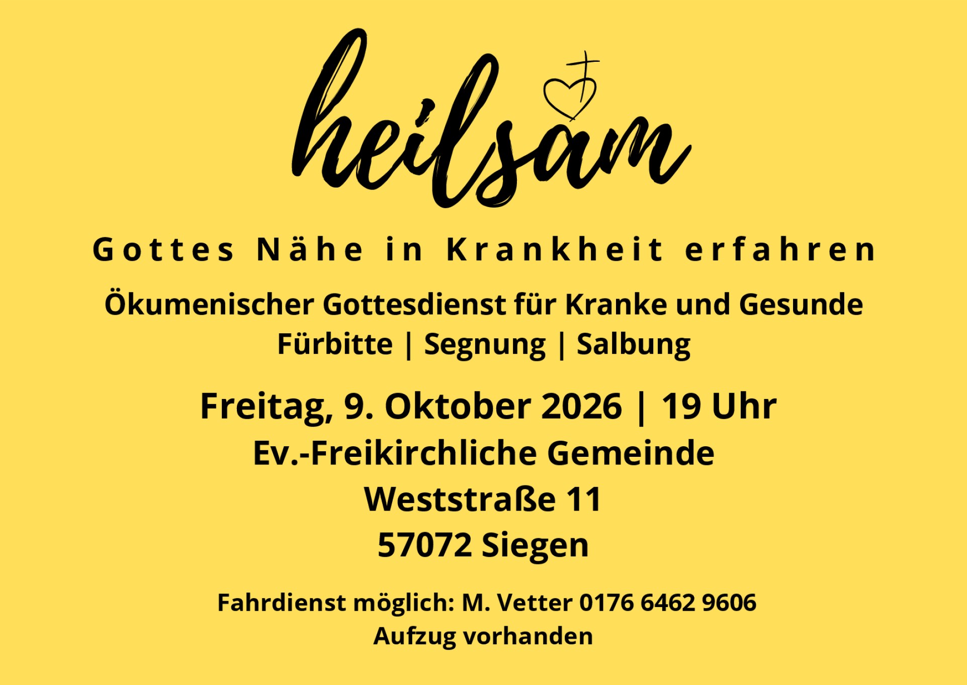Heilsam - Patientengottesdienst